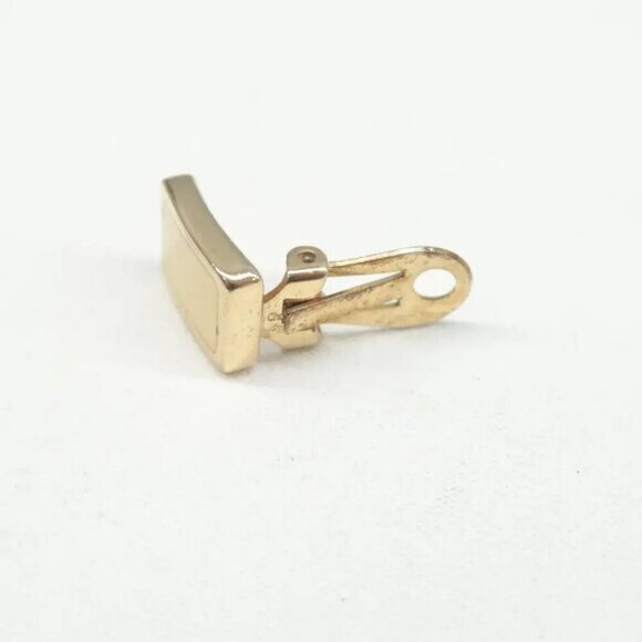 100% Authentic DIOR Gold-Tone Metal Clip-On Earrings 243-092924 - Picture 4 of 10